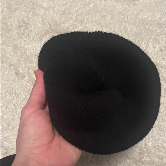 Adidas Black Knit Hat with Gold Emblem - Picture 5 of 8